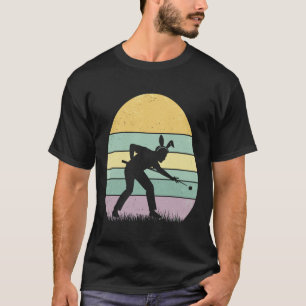 Retro Billard Easter Egg Easter Day Billiard Women T-Shirt