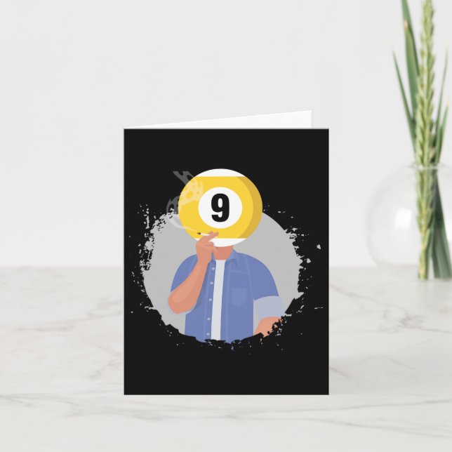 Retro Billiards Snooker Billiard 9 Ll Player Cue S Card (Front)