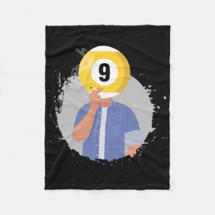 Retro Billiards Snooker Billiard 9 Ll Player Cue S Fleece Blanket