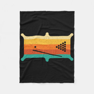 Retro Billiards - Vintage Sports Game Pool Player Fleece Blanket