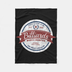 Retro Billiards World Champion “side Pocket Specia Fleece Blanket