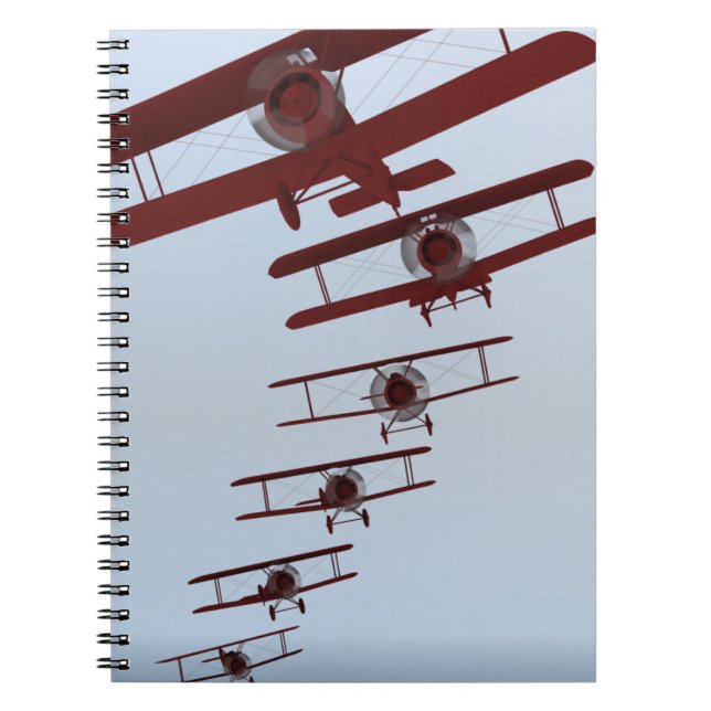 Retro Biplane Notebook (Front)
