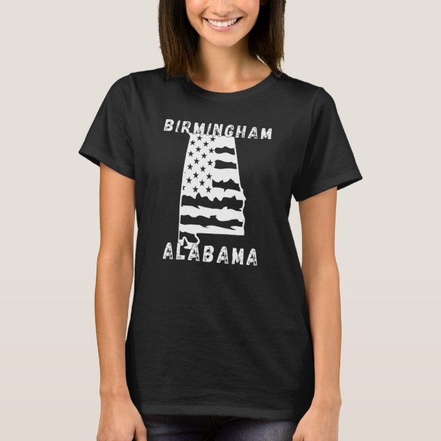 Retro Birmingham Alabama Apparel T-Shirt (Front)
