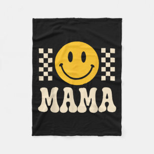 Retro Birthday Mama Shirt, One Happy Dude Family B Fleece Blanket