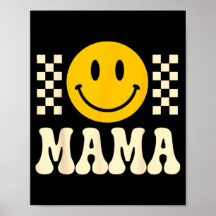Retro Birthday Mama Shirt, One Happy Dude Family B Poster