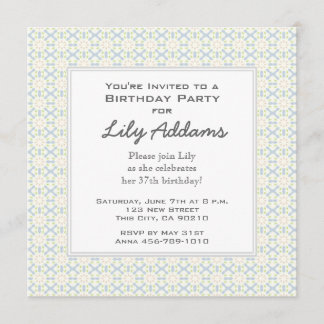 Retro Birthday Party Invitation - Lime