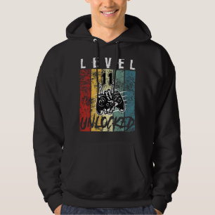 Retro Birthday Video Game 11 Years Old Gamer Level Hoodie