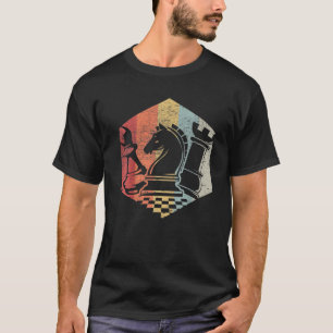 Retro Bishop Horse Rook Funny Chess Gift Idea T-Shirt