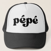 Retro Black and White Grandpa French pépé