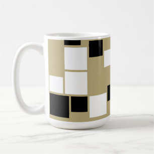 Retro Black and White Pattern Seamless Art - Mug