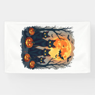 Retro Black Cat Halloween Pumpkin Costume For Wome Banner
