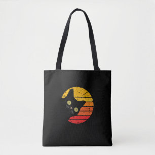 Retro Black Cat Vintage Style Cat Retro Distressed Tote Bag