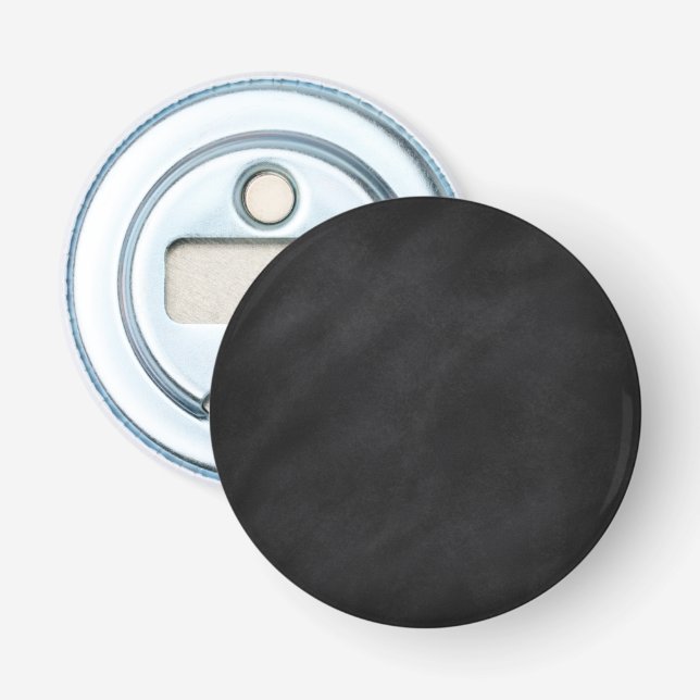 Retro Black Chalkboard Texture Bottle Opener (Front)