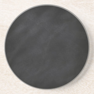 Retro Black Chalkboard Texture Coaster