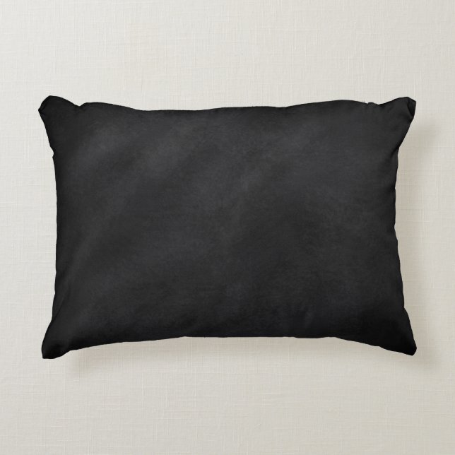 Retro Black Chalkboard Texture Decorative Cushion (Front)