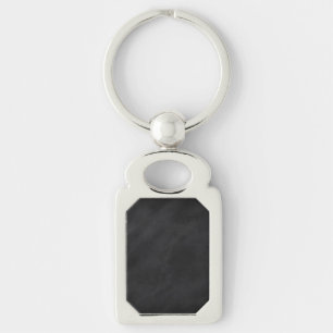 Retro Black Chalkboard Texture Key Ring