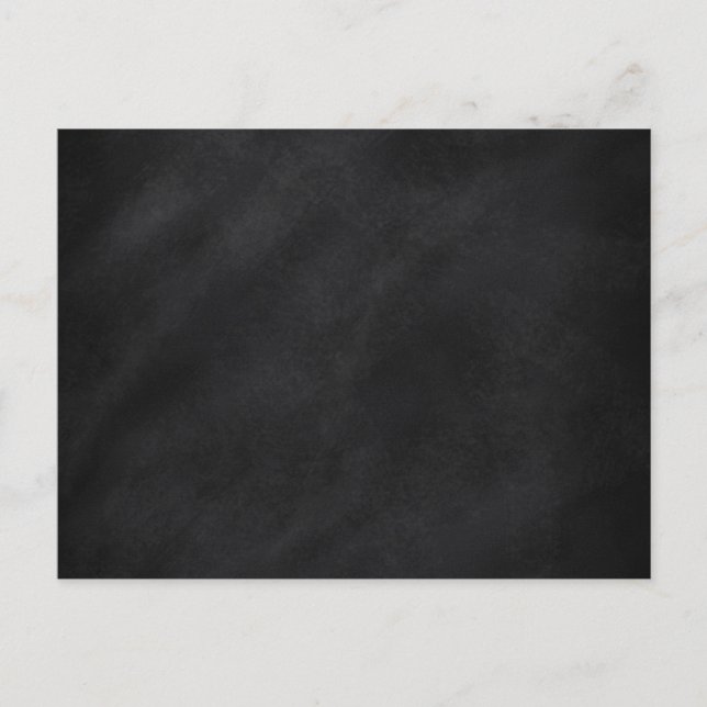 Retro Black Chalkboard Texture Postcard (Front)