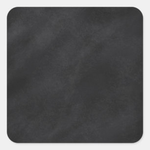 Retro Black Chalkboard Texture Square Sticker