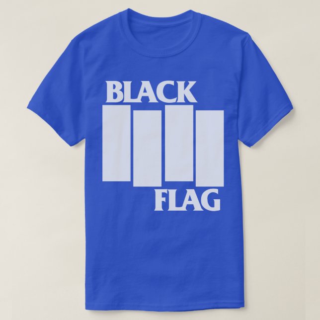 Retro Black Flag Pin T-Shirt (Design Front)