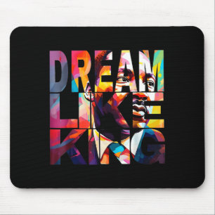 Retro Black History Hearts Dream Like Martin Women Mouse Pad