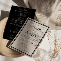Retro Black Ivory Old Money All In One Wedding