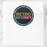 Retro Black Neon Cassette Tape 80s Birthday Party
