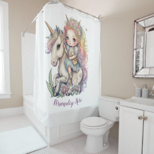 Retro Black White Abstract Zebra Pattern Initials Shower Curtain