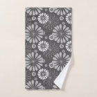 Retro Black White daisy Pattern