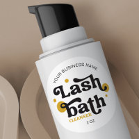 Retro Black Yellow Lash Extensions Foam Cleanser