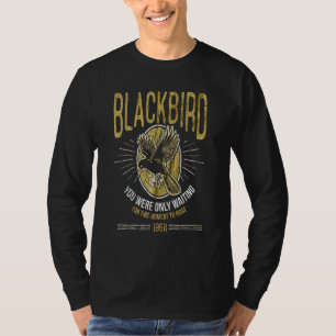 Retro Blackbird Rock Music 60s 70s T-Shirt