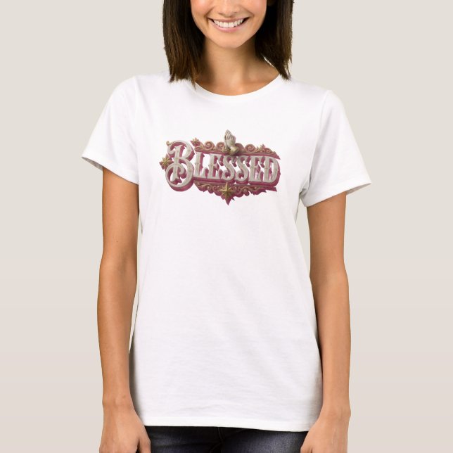 Retro BLESSED Artistic Expression T-Shirt (Front)