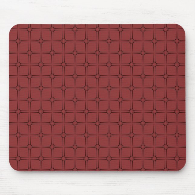 Retro Bliss Mousepad, Crimson Mouse Pad (Front)