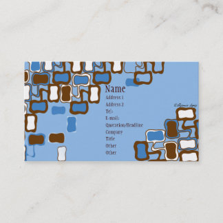 Retro Blob Business Card
