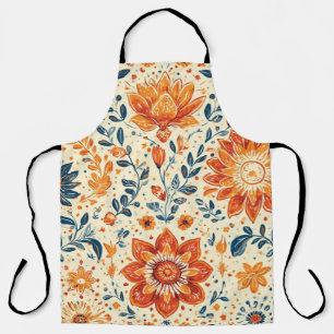 Retro Bloom Burst - Apron