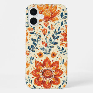 Retro Bloom Burst - IPhone 16 Case
