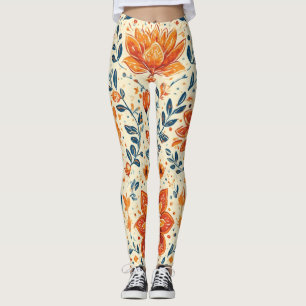 Retro Bloom Burst - Leggings