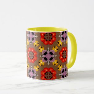 Retro Bloom Kaleidoscope Mug