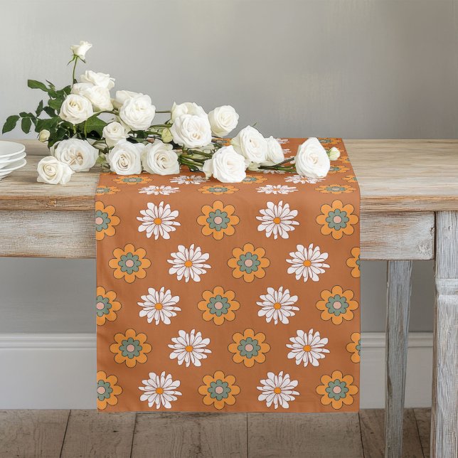 Retro Bloom Runner Brown Green Cosy Vibes (Retro Bloom Runner Brown Green Cozy Vibes)