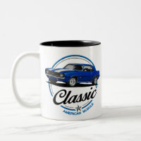 Retro Blue Camaro Classic