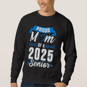 Retro Blue Class of 2025 Senior Graduation Funny S Sweatshirt