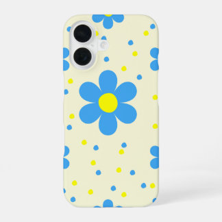 Retro Blue Daisy Phone Case