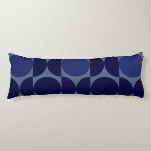 Retro Blue Geometric Body Cushion