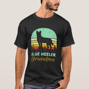 Retro Blue Heeler Grandma Australian Cattle Dog Mo T-Shirt