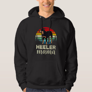 Retro Blue Heeler Mama Cute Australian Cattle Dog Hoodie