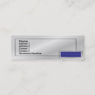 Retro - Blue Shutter Profile Card
