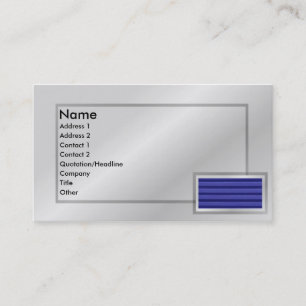 Retro - Blue Shutter Profile Card