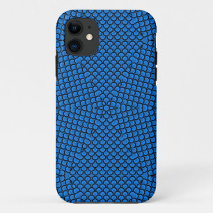 Retro blue star seamless pattern iPhone 11 case