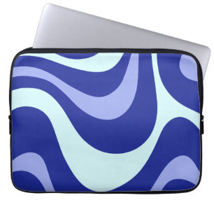 Retro Blue Waves Tablet Protection Sleeve