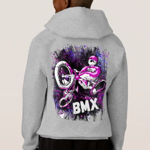Retro Bmx Bike - Bmx Trick Jump Hoodie