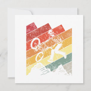 Retro BMX Bike Freestyle BMX Rider Gift Idea Invitation